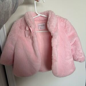 Baby jacket - Mayoral Faux Fur Baby Jacket in Pink size 6-9 months